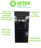 240w PERC MONO+N-TO Bifacial Solar Panel (4 Way Anti-Shading Protection) - Latest Solar Technology for 2024