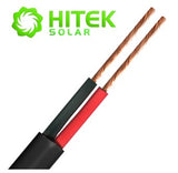 High Quality 5m x 4mm Twin Core DC Flex Cable with Black Outer Sheath (1.84mm2 conductor)