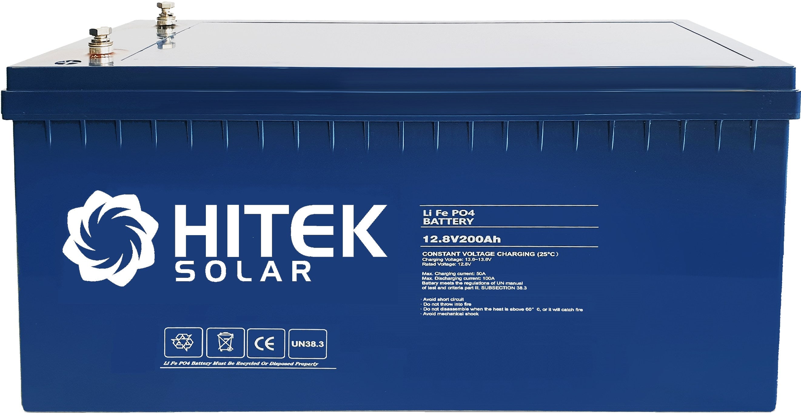 Hitek 12v 200Ah LFP Lithium Battery Blue