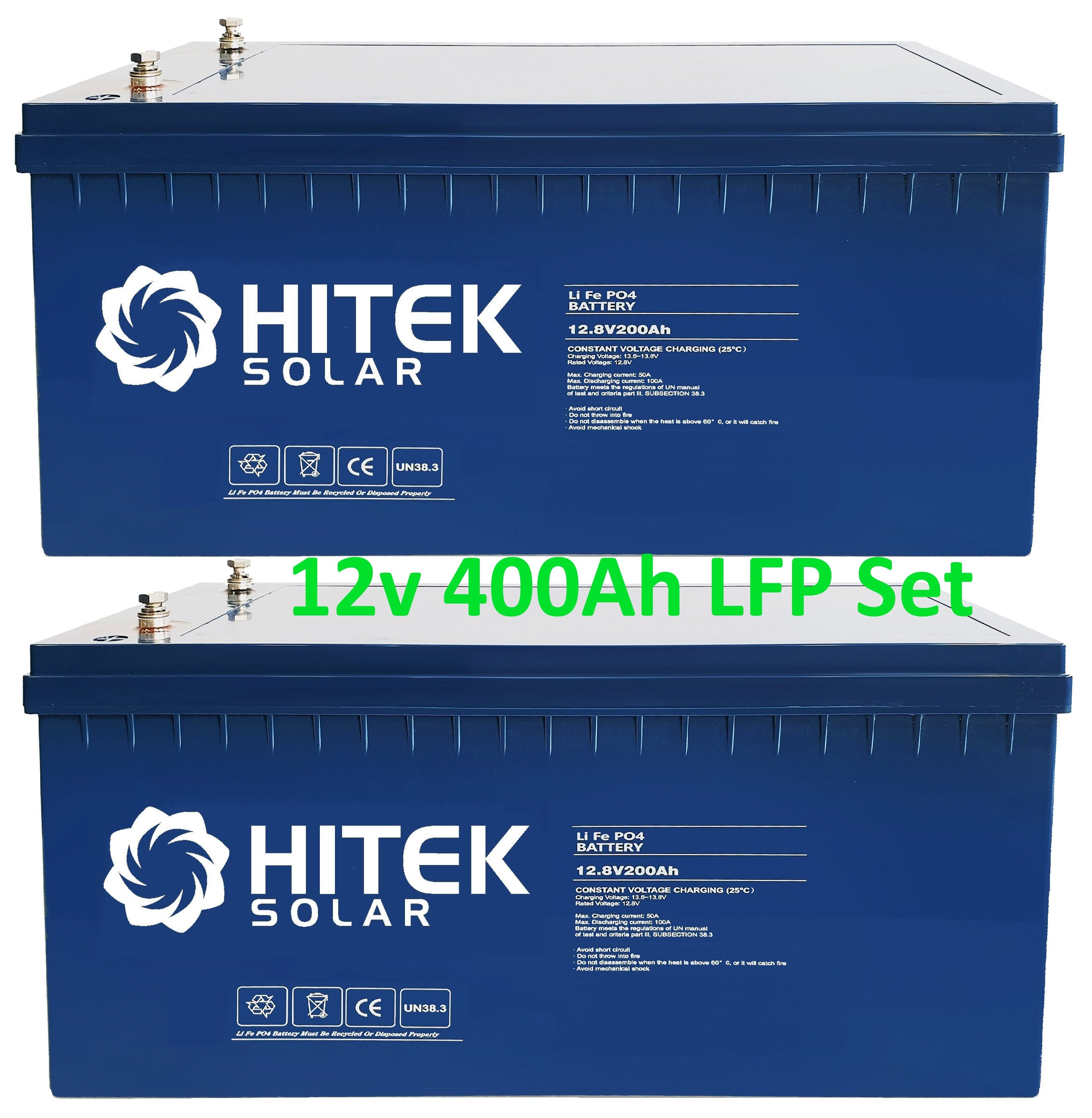 12v 400Ah LFP Lithium Battery (Blue with 200A Max Discharge Current) –  Hitek Solar NZ