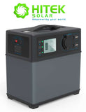 Hitek Portable Solar Generator - 400Wh Lithium Battery Storage